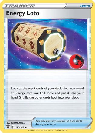 Energy Loto (140/189) [SWSH10 Astral Radiance] Normal - Uncommon