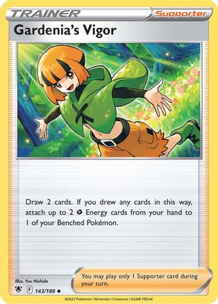Gardenia's Vigor (143/189) [SWSH10 Astral Radiance] Reverse Holofoil - Uncommon