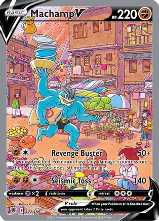 Machamp V (Alternate Full Art) 172/189  - Holofoil SWSH10 Astral Radiance - Ultra Rare