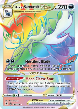 Hisuian Samurott VSTAR (Secret) (197/189) [SWSH10 Astral Radiance] Holofoil - Secret Rare