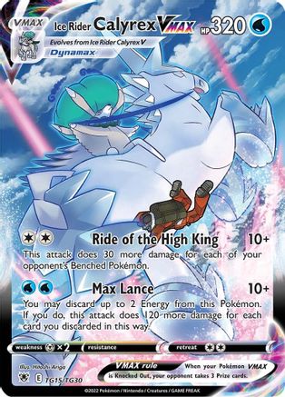 Ice Rider Calyrex VMAX (TG15/30) [SWSH10 Astral Radiance Trainer Gallery] Holofoil - Ultra Rare