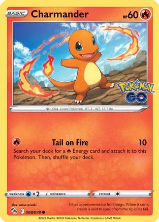 Charmander (008/78) [Pokemon GO] Normal - Common