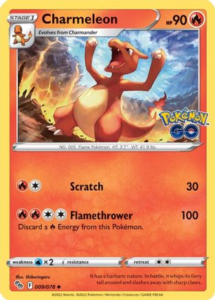 Charmeleon (009/78) [Pokemon GO] Normal - Uncommon