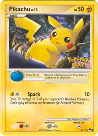 Pikachu (Pokemon Day Stamped) (9) [POP Series 6] Normal - Common