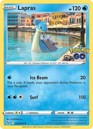 Lapras (023/78) [Pokemon GO] Holofoil - Holo Rare