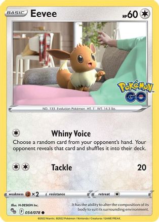 Eevee (054/78) [Pokemon GO] Normal - Common