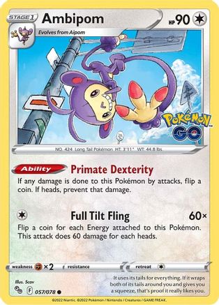 Ambipom (057/78) [Pokemon GO] Normal - Common