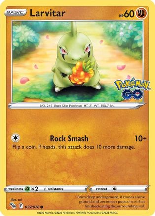 Larvitar (037/78) [Pokemon GO] Normal - Common