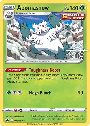 Abomasnow (Holiday Calendar) (010/198) [Miscellaneous Cards & Products] Holofoil - Promo