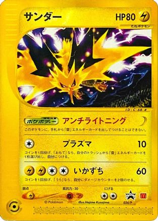 Zapdos (JP 2002 McDonald's) (024/P) [Miscellaneous Cards & Products] Normal - Promo