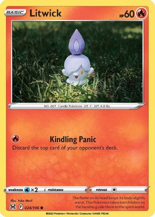 Litwick (024/196) [SWSH11 Lost Origin] Reverse Holofoil - Common