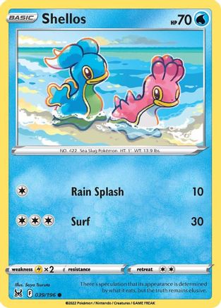 Shellos (039/196) [SWSH11 Lost Origin] Reverse Holofoil - Common
