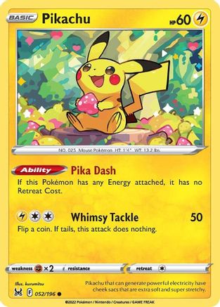 Pikachu (052/196) [SWSH11 Lost Origin] Normal - Common