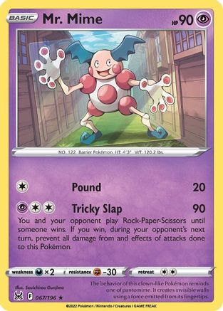 Mr. Mime (067/196) [SWSH11 Lost Origin] Normal - Rare
