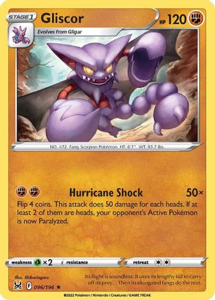 Gliscor (096/196) [SWSH11 Lost Origin] Reverse Holofoil - Rare