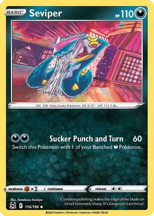 Seviper (116/196) [SWSH11 Lost Origin] Normal - Uncommon