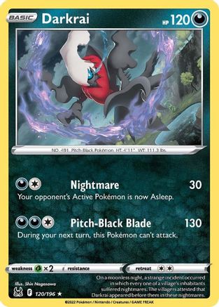 Darkrai (120/196) [SWSH11 Lost Origin] Reverse Holofoil - Holo Rare