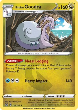 Hisuian Goodra (134/196) [SWSH11 Lost Origin] Holofoil - Holo Rare