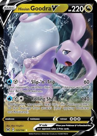 Hisuian Goodra V (135/196) [SWSH11 Lost Origin] Holofoil - Ultra Rare