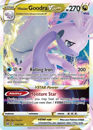 Hisuian Goodra VSTAR (136/196) [SWSH11 Lost Origin] Holofoil - Ultra Rare