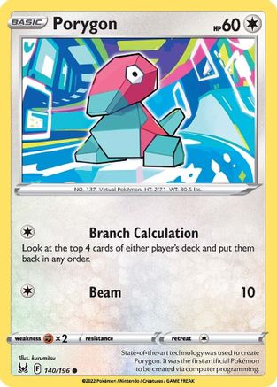 Porygon (140/196) [SWSH11 Lost Origin] Normal - Common