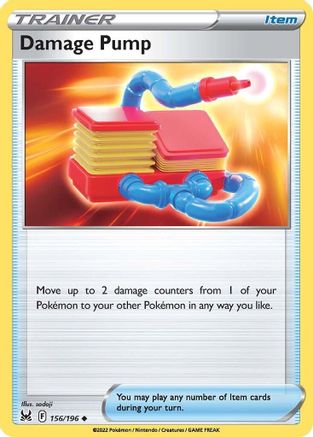 Damage Pump (156/196) [SWSH11 Lost Origin] Reverse Holofoil - Uncommon