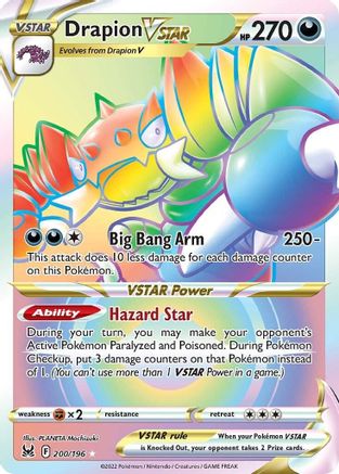 Drapion VSTAR (Secret) (200/196) [SWSH11 Lost Origin] Holofoil - Secret Rare