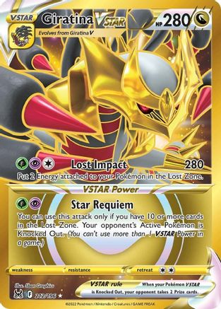Giratina VSTAR (Secret) (212/196) [SWSH11 Lost Origin] Holofoil - Secret Rare