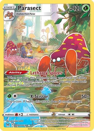 Parasect TG01  - Holofoil SWSH11 Lost Origin Trainer Gallery - Ultra Rare