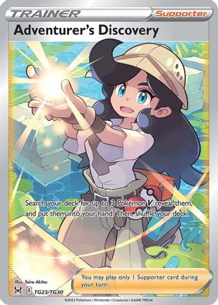 Adventurer's Discovery TG23  - Holofoil SWSH11 Lost Origin Trainer Gallery - Ultra Rare