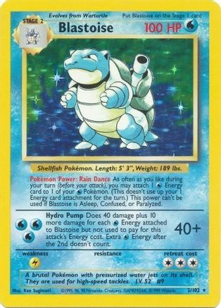 Blastoise (002/102) [Base Set] Holofoil - Holo Rare