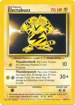 Electabuzz (020/102) [Base Set] Normal - Rare