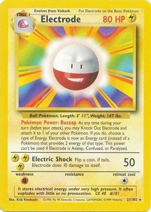 Electrode (021/102) [Base Set] Normal - Rare