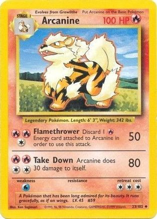Arcanine (023/102) [Base Set] Normal - Uncommon