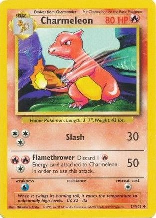 Charmeleon (024/102) [Base Set] Normal - Uncommon