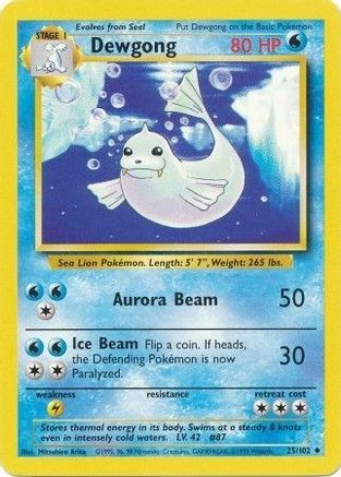 Dewgong (025/102) [Base Set] Normal - Uncommon