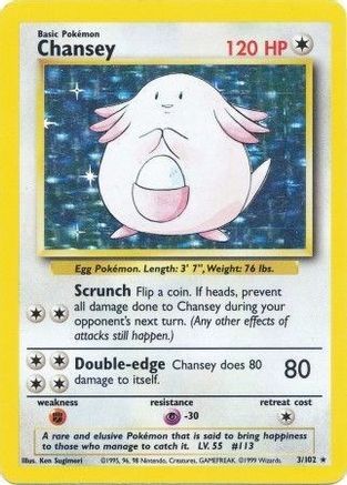 Chansey (003/102) [Base Set] Holofoil - Holo Rare