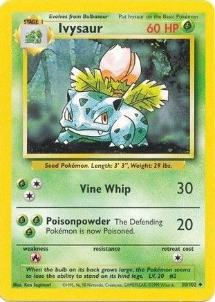 Ivysaur (030/102) [Base Set] Normal - Uncommon