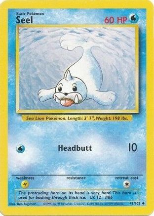 Seel (041/102) [Base Set] Normal - Uncommon