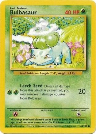 Bulbasaur (044/102) [Base Set] Normal - Common