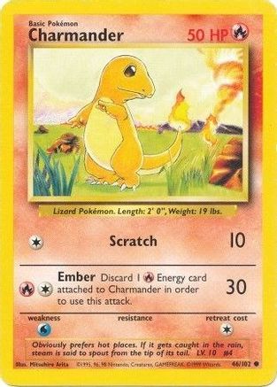 Charmander (046/102) [Base Set] Normal - Common