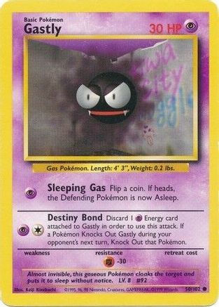 Gastly (050/102) [Base Set] Normal - Common