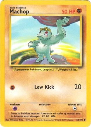 Machop 052  Base Set - Common