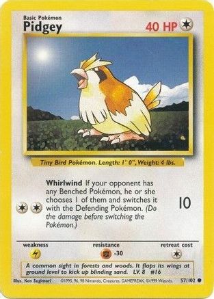 Pidgey (057/102) [Base Set] Normal - Common