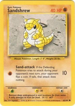Sandshrew (062/102) [Base Set] Normal - Common