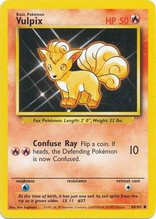 Vulpix (068/102) [Base Set] Normal - Common