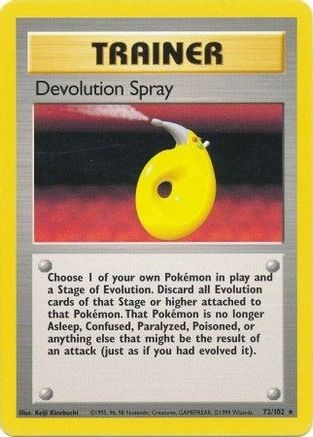 Devolution Spray (072/102) [Base Set] Normal - Rare