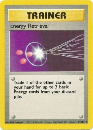 Energy Retrieval (081/102) [Base Set] Normal - Uncommon