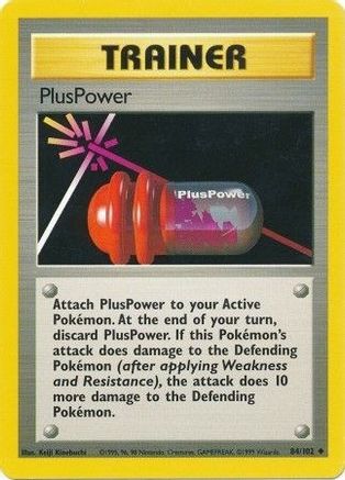 PlusPower (084/102) [Base Set] Normal - Uncommon