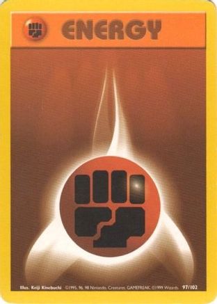Fighting Energy (097/102) [Base Set] Normal - Common